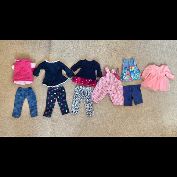 Lot of FIVE Our Generation doll outfits and 1 extra top - Picture 2 of 10